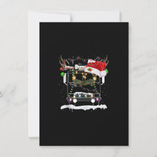 Tu Frohe Weihnachtsfeuer LKW Kostüm Rentier San Einladung