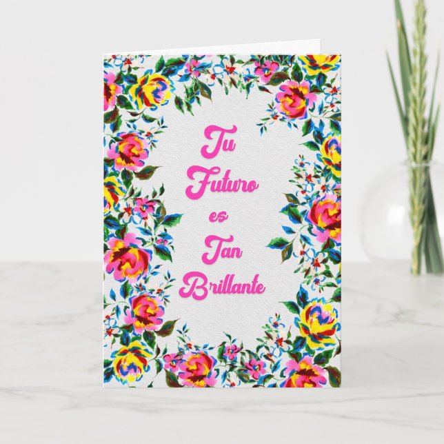 Tu Futuro Brilla con Luz Propia Felicitación Karte (Vorderseite)