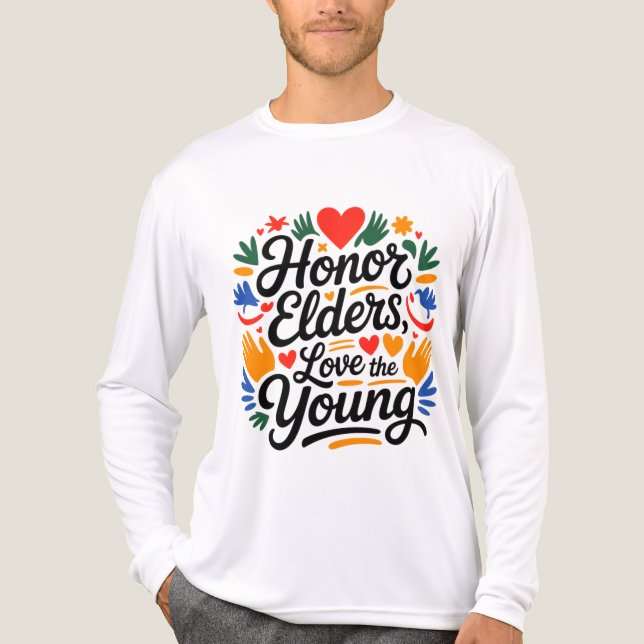 Tu heute etwas, das dir morgen hilft Tri-Blend shirt (Vorderseite)