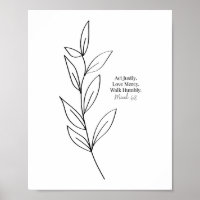 Tu Justus, Liebe Gnade, gehe demütig schwarz und w