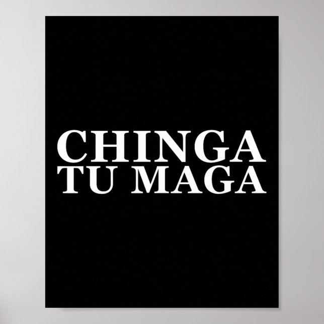 Tu Maga Anti Trump Mexikanisches lateinisches Wort Poster (Vorne)