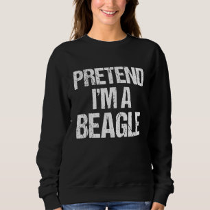 Tu mir ein Halloween-Kostüm für Beagle vor Sweatshirt
