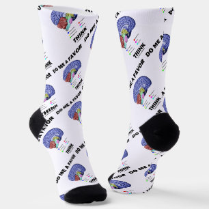 Tu mir einen Gefallen Denken Gehirn Anatomie Spaß Socken