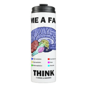 Tu mir einen Gefallen Denken Gehirn Anatomie Spaß Thermosbecher