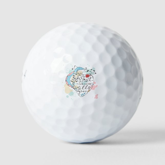 Tu nur, was dein Herz dir sagt Golfball (Vorderseite)