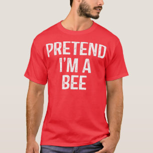 Tu so, als ob ich ein Bee Funny Lazy Halloween-Kos T-Shirt