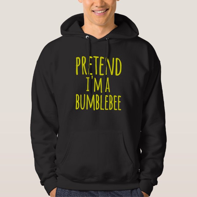 Tu so, als ob ich eine Hummel Bee Costume Hallowee Hoodie (Vorderseite)
