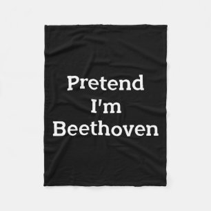 Tu so, als wäre ich Beethoven Costume Funny Music Fleecedecke