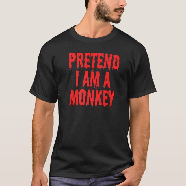 Tu so, als wäre ich ein Affenkostüm KinderHallowee T-Shirt (Vorderseite)