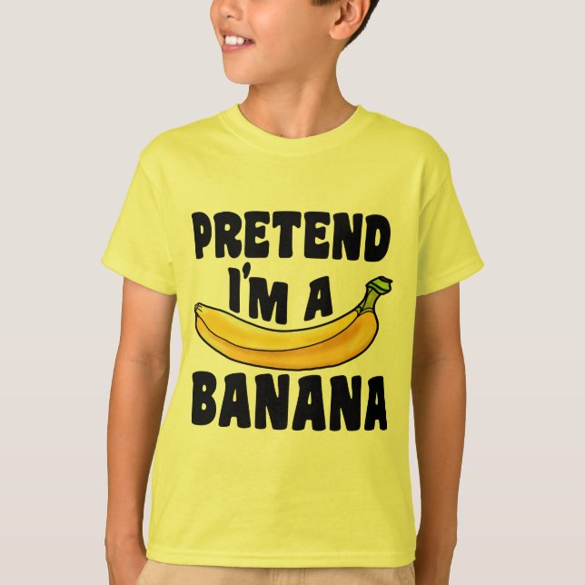 Tu so, als wäre ich ein Bananenfaulpelz-Kostüm T-Shirt (Vorderseite)