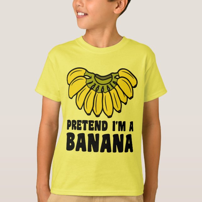 Tu so, als wäre ich ein Bananenfaulpelz-Kostüm T-Shirt (Vorderseite)