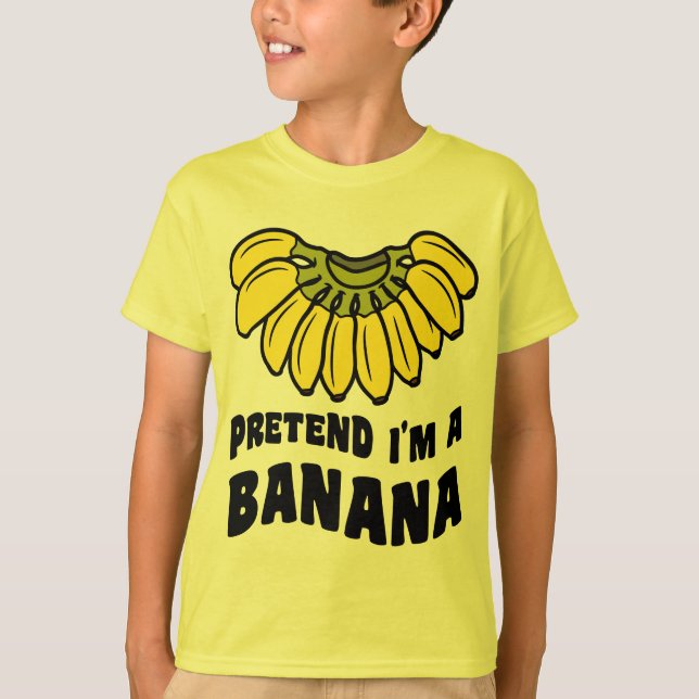 Tu so, als wäre ich ein Bananenfaulpelz-Kostüm T-Shirt (Vorderseite)