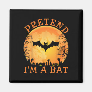 Tu so, als wäre ich ein Bat Costume Halloween Lazy Magnet
