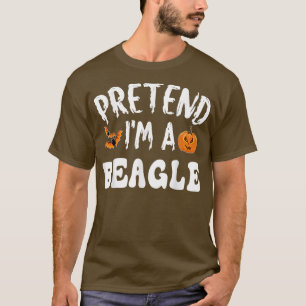Tu so, als wäre ich ein Beagle Halloween Kostüm Mä T-Shirt
