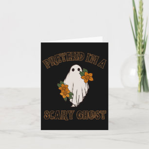Tu so, als wäre ich ein Beängstigendes Ghost Hallo Karte