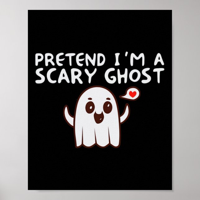 Tu so, als wäre ich ein Beängstigendes Halloween-K Poster (Vorne)