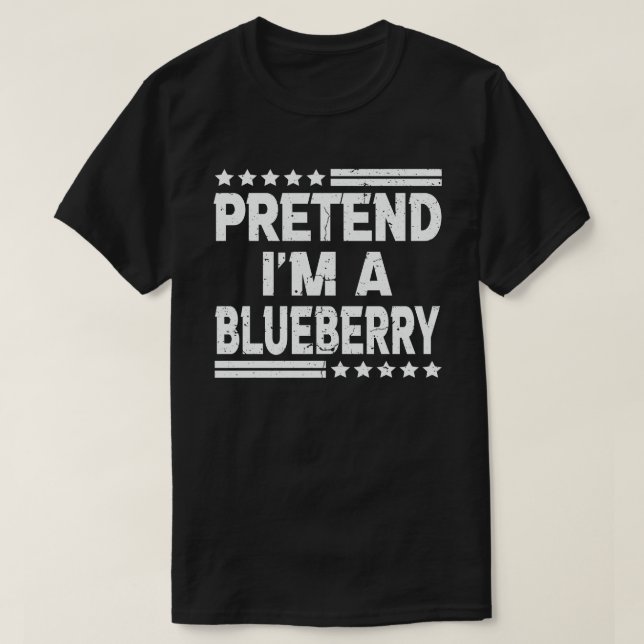 Tu so, als wäre ich ein Blueberry-Easy Halloween-K T-Shirt (Design vorne)