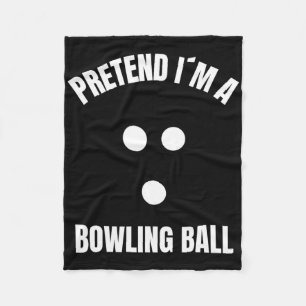 Tu so, als wäre ich ein bowling Ball Halloween-Kos Fleecedecke