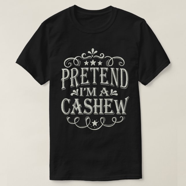 Tu so, als wäre ich ein Cashew Easy Lazy Halloween T-Shirt (Design vorne)