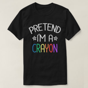 Tu so, als wäre ich ein Crayon Funny Easy Hallowe T-Shirt