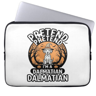 Tu so, als wäre ich ein dalmatinischer Halloween-H Laptopschutzhülle
