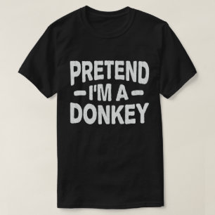 Tu so, als wäre ich ein Donkey Easy Lazy Halloween T-Shirt
