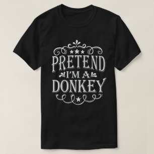 Tu so, als wäre ich ein Donkey Easy Lazy Halloween T-Shirt