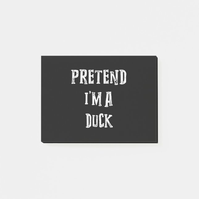 Tu so, als wäre ich ein Duck Halloween-Kostümpaare Post-it Klebezettel (Vorderseite)