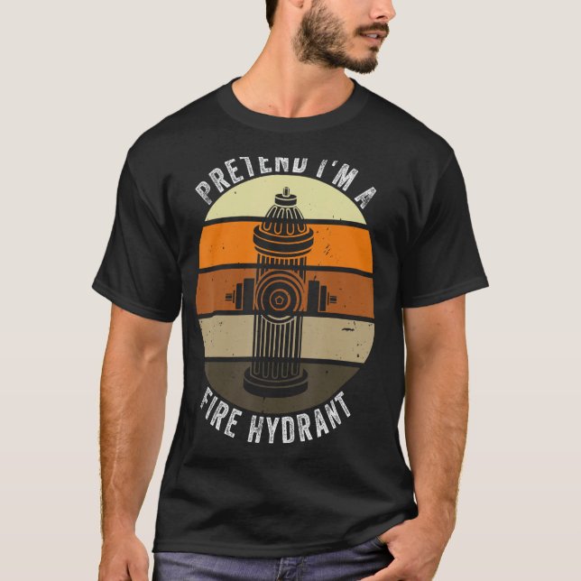 Tu so, als wäre ich ein Feuerlöschmittel Retro Laz T-Shirt (Vorderseite)