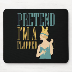 Tu so, als wäre ich ein flacher Bobbed Hair Subkul Mousepad