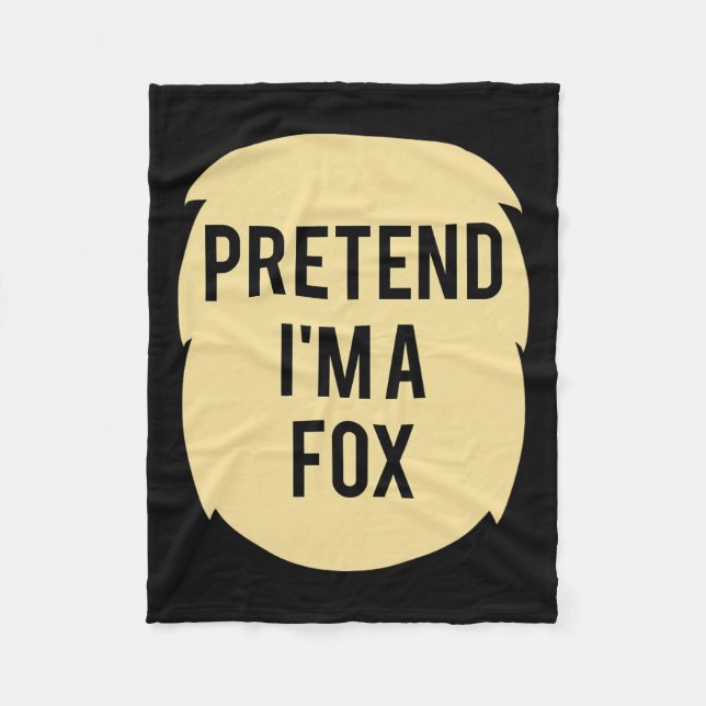 Tu so, als wäre ich ein Fox-Kostüm-lustiges Hallow Fleecedecke (Vorderseite)