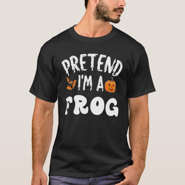 Tu so, als wäre ich ein Frosch Halloween-Kostüm Mä T-Shirt (Vorderseite)