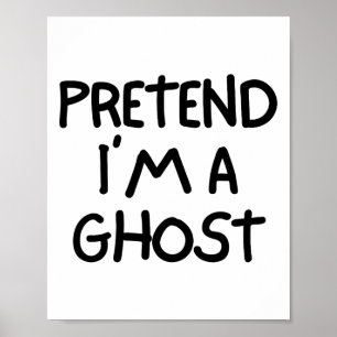 Tu so, als wäre ich ein Geist lustig Lazy Easy Hal Poster
