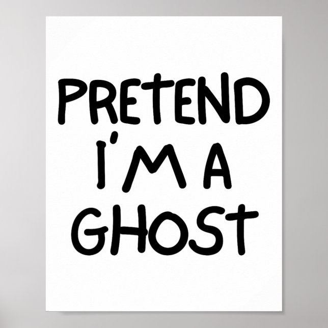 Tu so, als wäre ich ein Geist lustig Lazy Easy Hal Poster (Vorne)