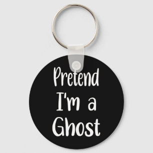 Tu so, als wäre ich ein Gespenst-Kostüm Halloween Schlüsselanhänger