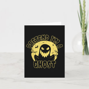 Tu so, als wäre ich ein Ghost-KostümHalloween Karte