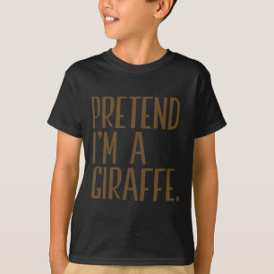 Tu so, als wäre ich ein Giraffe-Funny Halloween-Pa T-Shirt