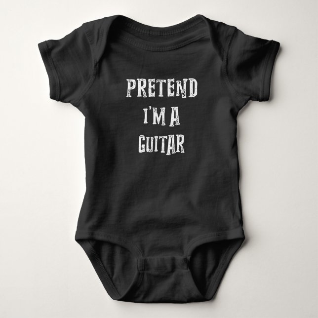 Tu so, als wäre ich ein Gitarrenkostümchen Baby Strampler (Vorderseite)