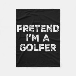 Tu so, als wäre ich ein Golfer-Lazy-Halloween-Kost Fleecedecke