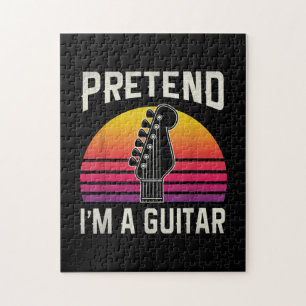 Tu so, als wäre ich ein Guitar Funny Costume Gesch Puzzle