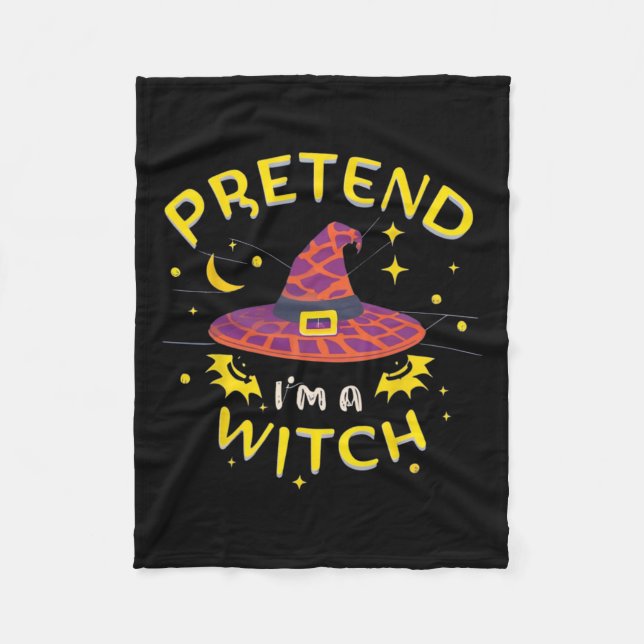Tu so, als wäre ich ein Hexenghost-Kostüm Fleecedecke (Vorderseite)