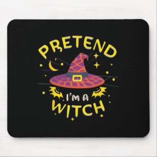 Tu so, als wäre ich ein Hexenghost-Kostüm Mousepad