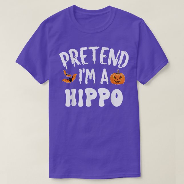 Tu so, als wäre ich ein Hippo Halloween-Kostüm Män T-Shirt (Design vorne)