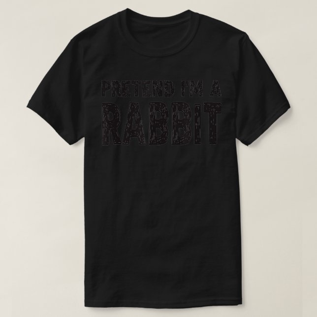 Tu so, als wäre ich ein Kaninchen-leichtes Hallowe T-Shirt (Design vorne)