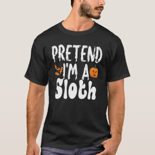 Tu so, als wäre ich ein lockiges Halloween-Kostüm- T-Shirt