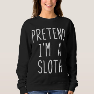 Tu so, als wäre ich ein lockiges Kostüm Halloween Sweatshirt
