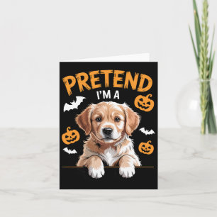 Tu so, als wäre ich ein lustiges Halloween-Kostüm  Karte