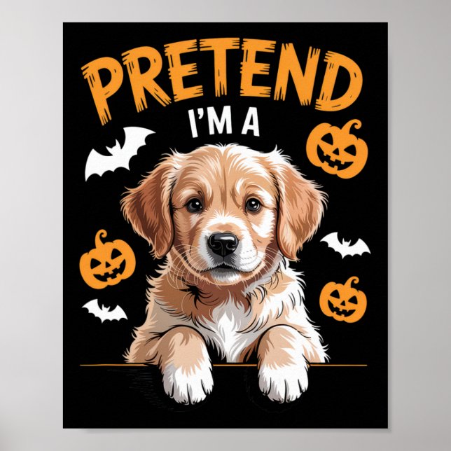 Tu so, als wäre ich ein lustiges Halloween-Kostüm  Poster (Vorne)