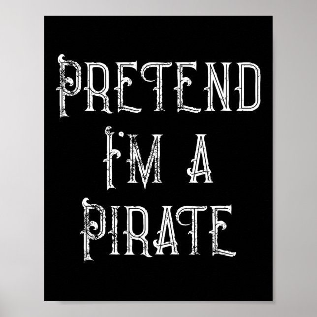 Tu so, als wäre ich ein Piratenarmseligen Hallowee Poster (Vorne)