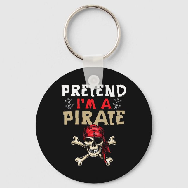 Tu so, als wäre ich ein Piratengeschenk - Funny Pi Schlüsselanhänger (Vorderseite)